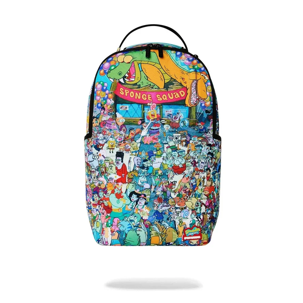Sprayground Spongebob Big Ocean Party Backpack Unisex Multi Shoulder Bag SPR336